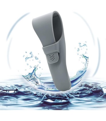 Estuche Maquinilla Afeitar Silicona SensaBien Gris Claro - 4