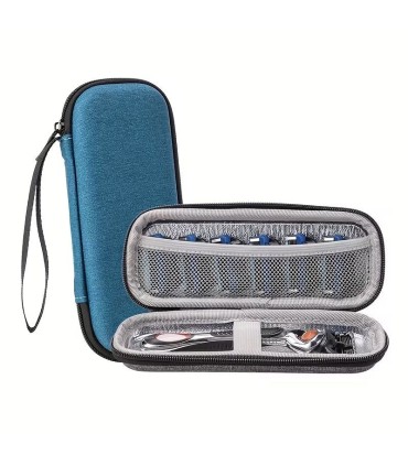 Estuche Maquinilla Afeitar Rígido SensaBien Azul - 5