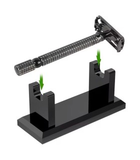 Soporte Acrílico Maquinillas Afeitar SensaBien Negro