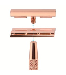 Maquinilla Afeitar Clásica Oro Rosa SensaBien - 2