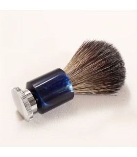 Brocha de Afeitar Tejón Puro Azul Profundo SensaBien - 1