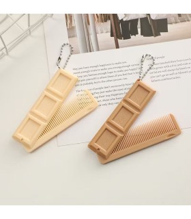 Peine Barba Plegable Chocolate Blanco SensaBien - 2