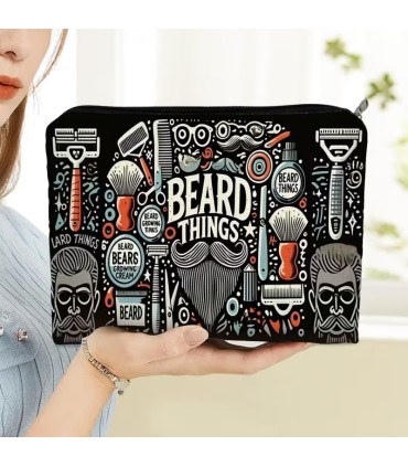 Neceser Afeitado Hombre SensaBien Estampado Negro - 1