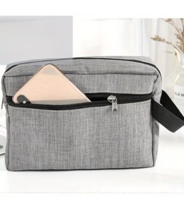 Neceser de Lona Gris Claro SensaBien - 2