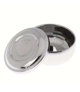 Bol de Afeitar SensaBien Cromado con Tapa - 1