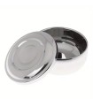 Cuenco de Afeitar Acero Inoxidable con Tapa SensaBien Cromado - 1