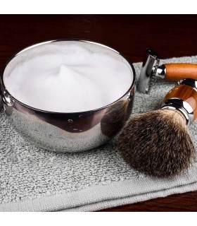 Cuenco de Afeitar Acero Inoxidable con Tapa SensaBien Cromado - 4