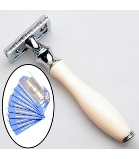 Maquinilla de Afeitar Clásica Marfil Peine Cerrado SensaBien