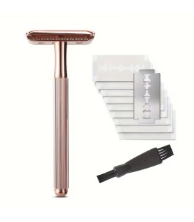 Maquinilla de Afeitar Clásica Oro Rosa Peine Cerrado SensaBien - 2