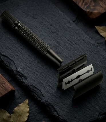 Maquinilla de Afeitar Clásica Mango Corto SensaBien Negra - 4