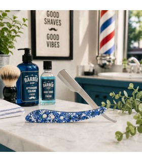 Navaja Barbero Azul Mosaico SensaBien - 1