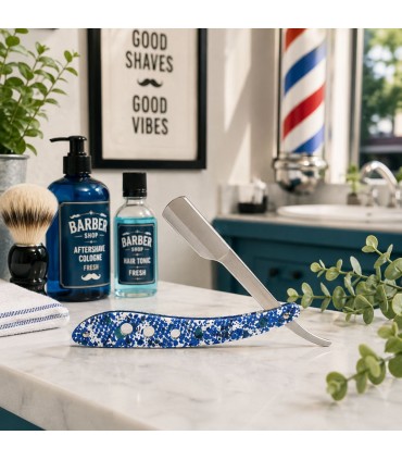 Navaja Barbero Azul Mosaico SensaBien - 1