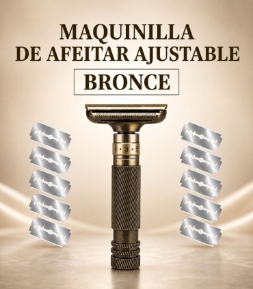 Maquinilla de Afeitar Ajustable 8 Posiciones Bronce SensaBien - 1
