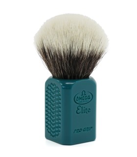 Brocha de Afeitar Omega Fibra Sintética Elite PRO-GRIP Verde - 1
