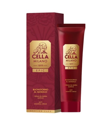 Crema de Afeitar Cella Milano Epic Buongiorno Sándalo 100 ml - 1