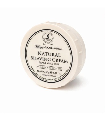 Crema de Afeitar Natural Taylor of Old Bond Street 150 g Sin Perfume - 2