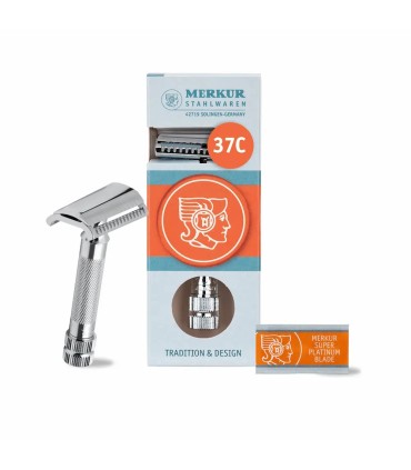 Maquinilla de Afeitar Merkur 37C Slant Mango Corto - 4