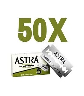 Pack 50 Cuchillas Astra Superior Platinum Doble Filo - 1