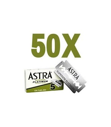 Pack 50 Cuchillas Astra Superior Platinum Doble Filo - 1