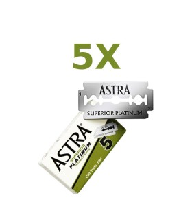 Pack 5 Cuchillas Astra Superior Platinum Doble Filo - 1