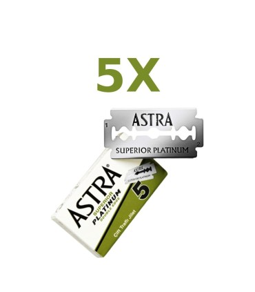 Pack 5 Cuchillas Astra Superior Platinum Doble Filo - 1