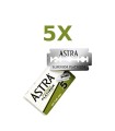 Pack 5 Cuchillas Astra Superior Platinum Doble Filo