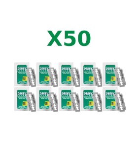 Pack 50 Cuchillas Derby Extra Doble Filo - 1