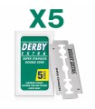 Pack 5 Cuchillas Derby Extra Doble Filo