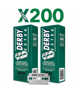 Pack 200 Cuchillas Derby Extra Doble Filo - 1