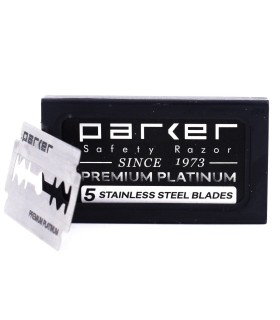Pack 100 Cuchillas Parker Premium Platinum Doble Filo - 2