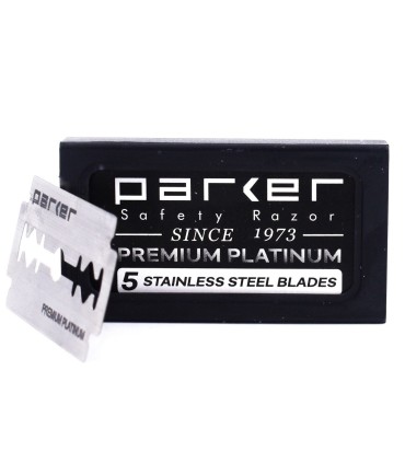 Pack 100 Cuchillas Parker Premium Platinum Doble Filo - 2