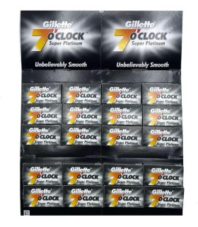 Pack 100 Cuchillas Gillette 7 O’Clock Super Platinum - 1