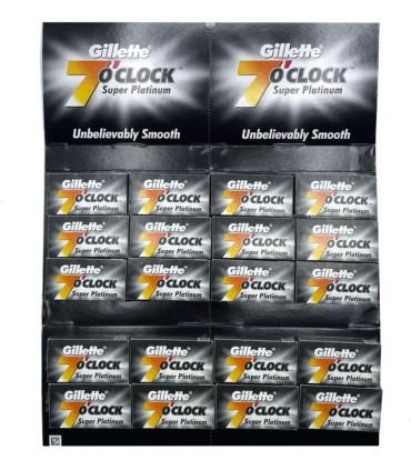 Pack 100 Cuchillas Gillette 7 O’Clock Super Platinum - 1
