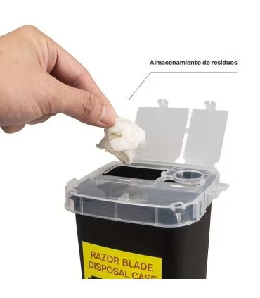 Contenedor Cuchillas Usadas SensaBien Plástico Negro - 5