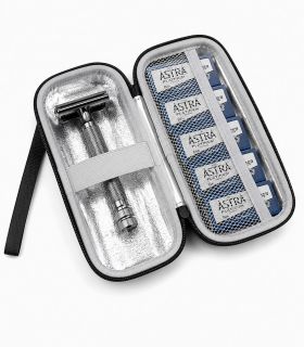 Estuche Maquinilla Afeitar Rígido SensaBien Gris - 2
