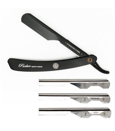 Navaja Barbero Parker PTABK Ajustable Negra - 1