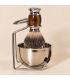 Set Afeitado SensaBien Brocha Tejón Ámbar, Bol y Soporte - 2