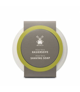 Bol de Afeitar con Jabón MÜHLE Porcelana Alóe Vera 65g - 1