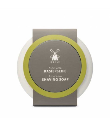 Bol de Afeitar con Jabón MÜHLE Porcelana Alóe Vera 65g - 1