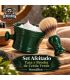 Set Afeitado Taza Verde y Brocha Cerda SensaBien - 1