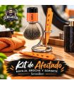 Kit de Afeitado Navaja, Brocha y Soporte SensaBien