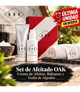 Comfort Set Afeitado Oak Tubo Crema y Bálsamo + Toalla - 1