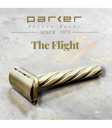 Maquinilla de Afeitar Parker Flight Latón Envejecido - 2
