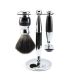 Set de Afeitado Negro y Cromo 3 Piezas Edwin Jagger - 1