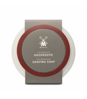Bol de Afeitar Porcelana con Jabón Sándalo MÜHLE 65g - 1