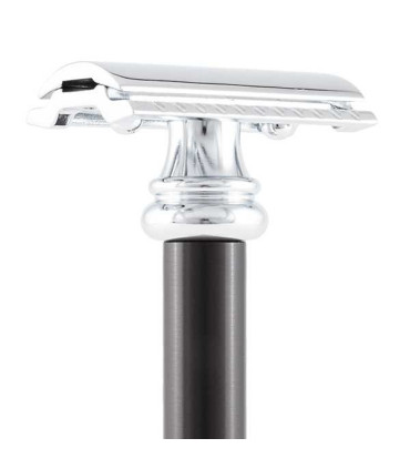 Maquinilla de Afeitar Merkur Barber Pole 38C Negra Peine Cerrado - 3