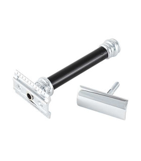 Maquinilla de Afeitar Merkur Barber Pole 38C Negra Peine Cerrado - 2