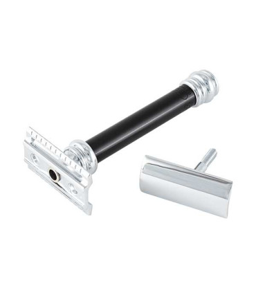 Maquinilla de Afeitar Merkur Barber Pole 38C Negra Peine Cerrado - 2