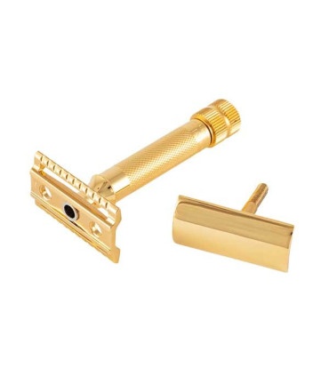 Maquinilla de Afeitar Merkur Chapada en Oro 34G Peine Cerrado - 2