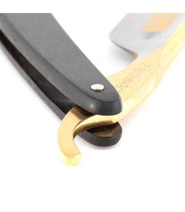 Navaja de Afeitar Dovo Bismarck 6/8" Mango Madera de Ébano - 5